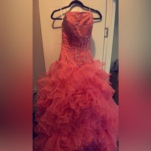 sweet 16 dress , size 0 , pink